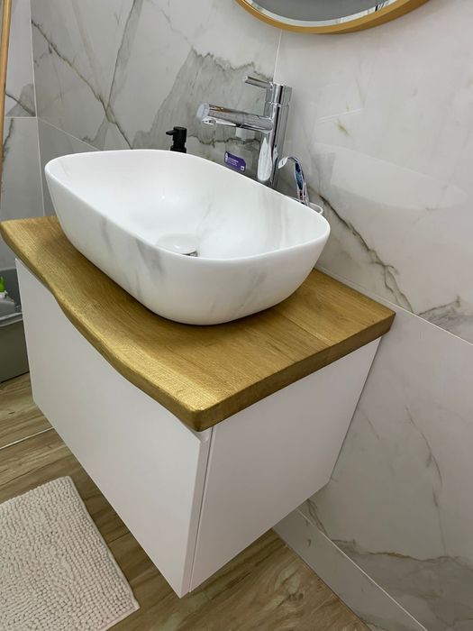 Blat lavoar baie lemn masiv stejar cires paltin