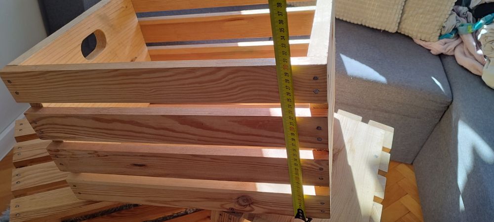 3 бр. Декоративни Дървени Щайги