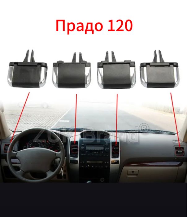 Ручки дефлектора прадо 120