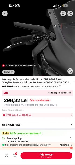 Oglinzi CBR650R