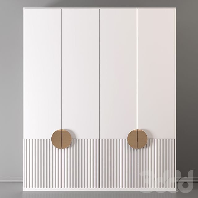 Шкаф в спальню Vesta с фрезерованными фасадами