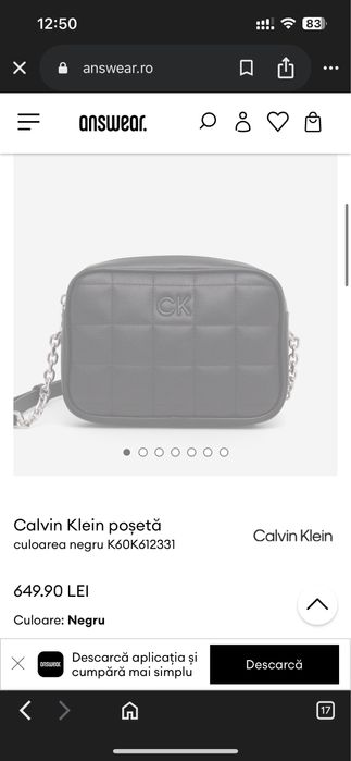 Posete Calvin Klein neagre