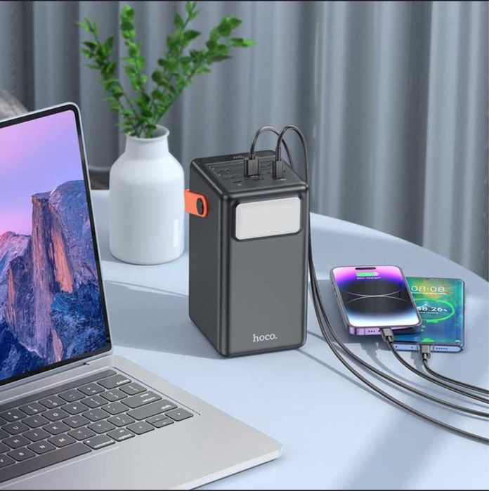 Hoco J142 Surpass 22.5W+PD20W Power Bank 100000mAh QC3.0 с фонарём