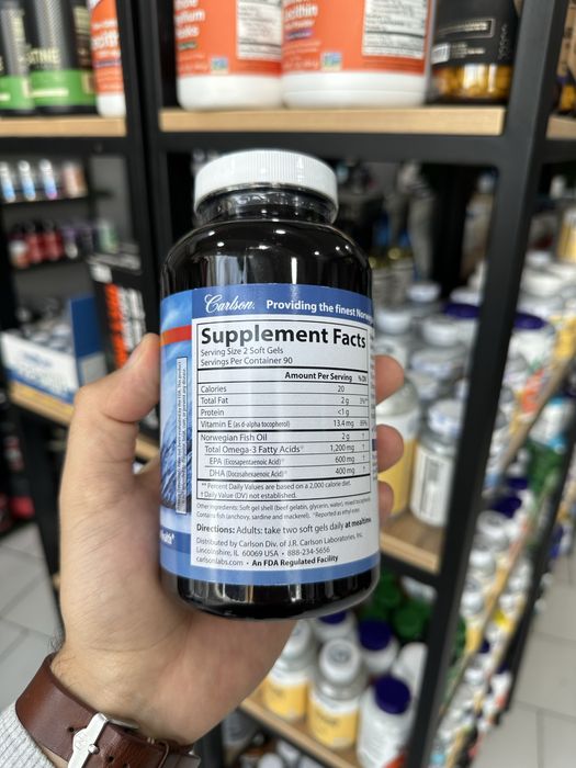 Carlson Super Omega 3 1,200 mg 180 капсул