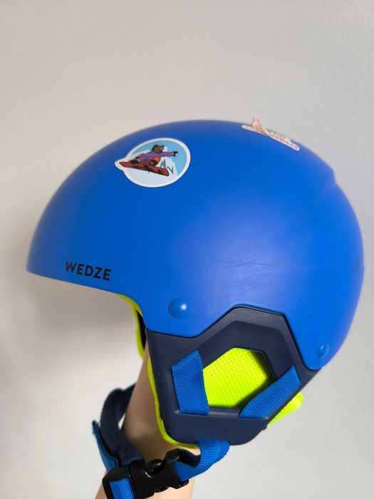 Casca schi + ochelari copii Wedze, casca 48-53 cm, cagula BONUS
