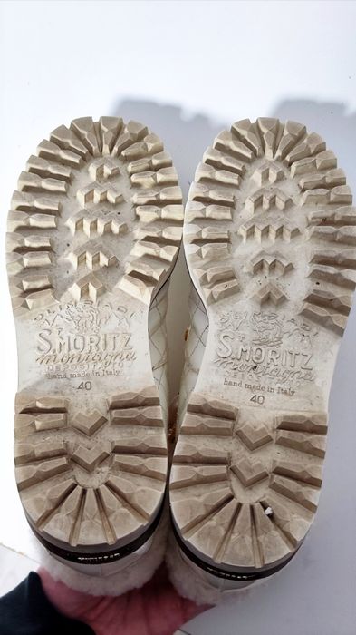Ghete Le Silla dama marimea 40 - Piele naturala - Cristale - Italia