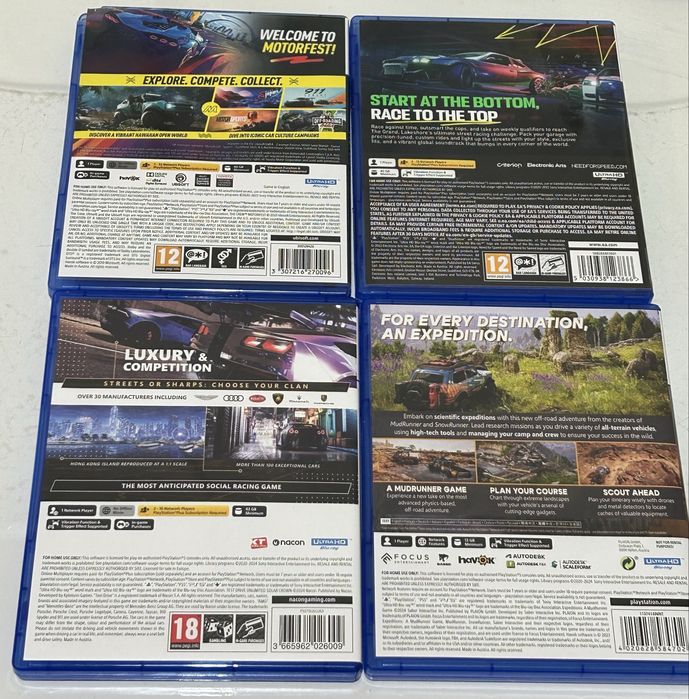 Pachet 4 Jocuri PS5 – Curse & Off-Road (Stare Impecabilă)