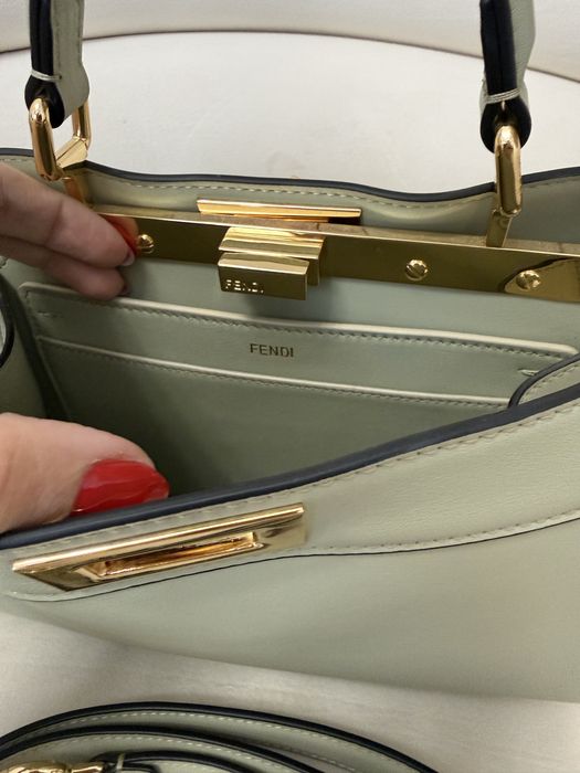 Geanta Fendi verde menta