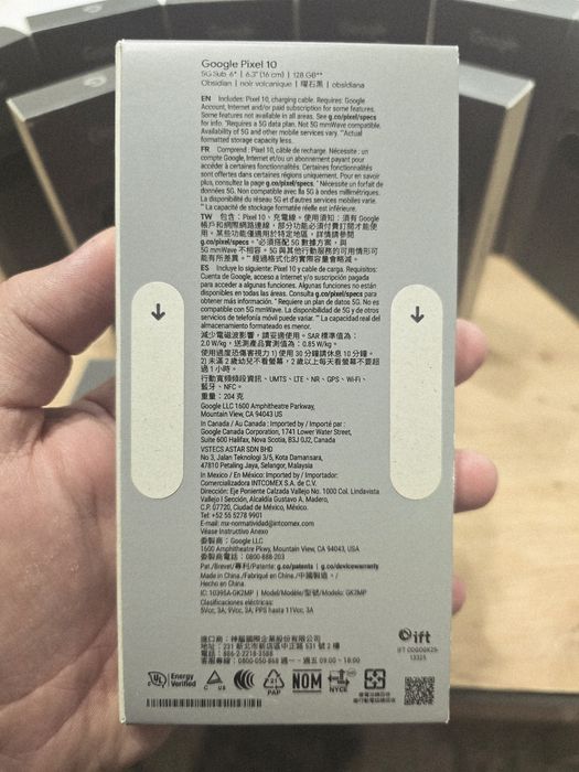 Google Pixel 10  5G - 12Gb RAM /128Gb ROM