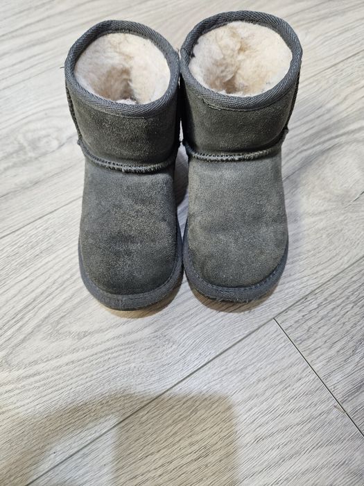 Ghete Emu fetite piele si blana naturala marime 27