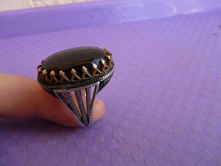 Бутиков мъжки сребърен пръстен - 7