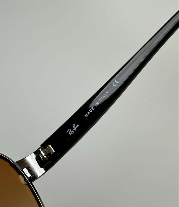 Ray Ban RB3386 Aviator Gunmetal кафяв Brown Gradient 67mm Made in Italy ПРОМО -30%