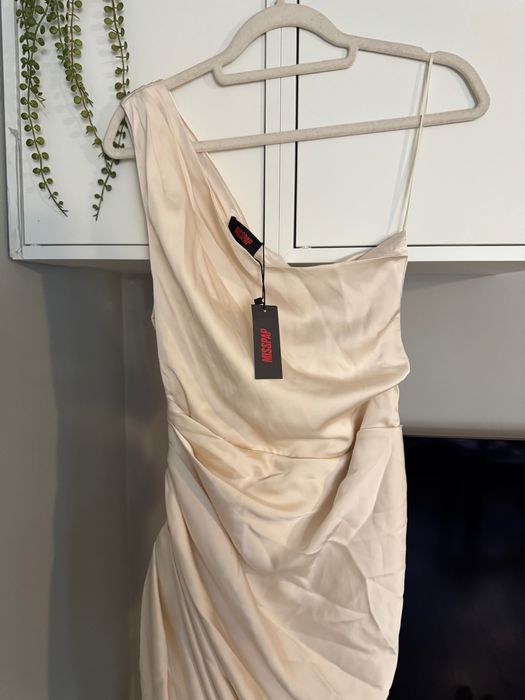 Официална рокля сатенена дълга Misspap