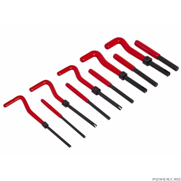Set pentru reparat filete, M5-M12, 131 bucati, Kraft