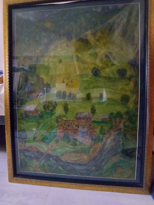 Картина деревушка в Алтайском крае.