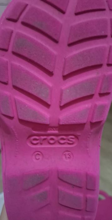 Цикламени гумени ботуши Crocs