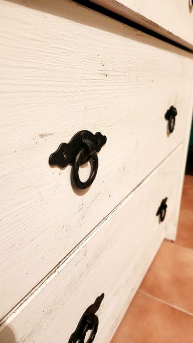 Дървен скрин Ikea Rast винтидж стил