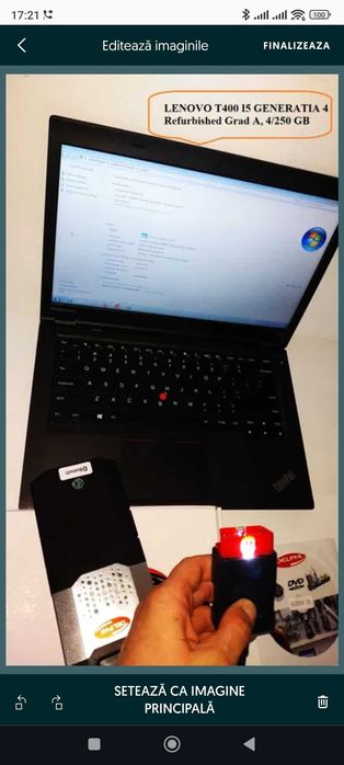 Kit diagnoza auto service multimarca turisme+camioane + Laptop Lenovo