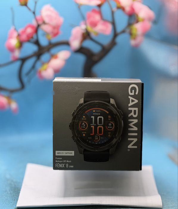НОВ!!! Garmin Fenix 8 Sapphire AMOLED 51mm, Gray DLC / Black – Premium Multisport GPS Watch