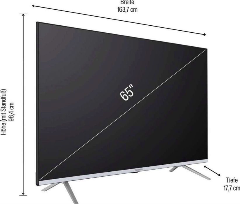Telefunken Smart TV / 164 cm / 4K Ultra HD