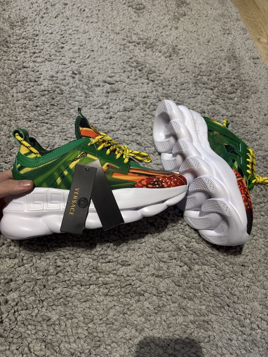 Adidasi Versace Chain Reaction Tropical Green noi