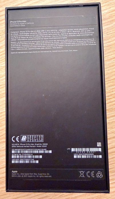 Iphone 13 Pro Max Graphite 256 Gb full box impecabil