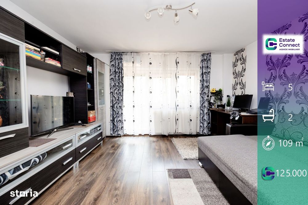 Apartament 5 camere, decomandat, centrala, etaj 2 - Miorita — fotografia 1