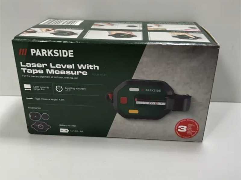 НОВИ! Лазерен нивелир Parkside с ролетка