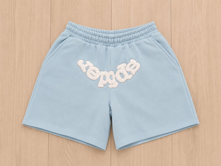 Sp5der Light Blue Set – T-Shirt & Shorts