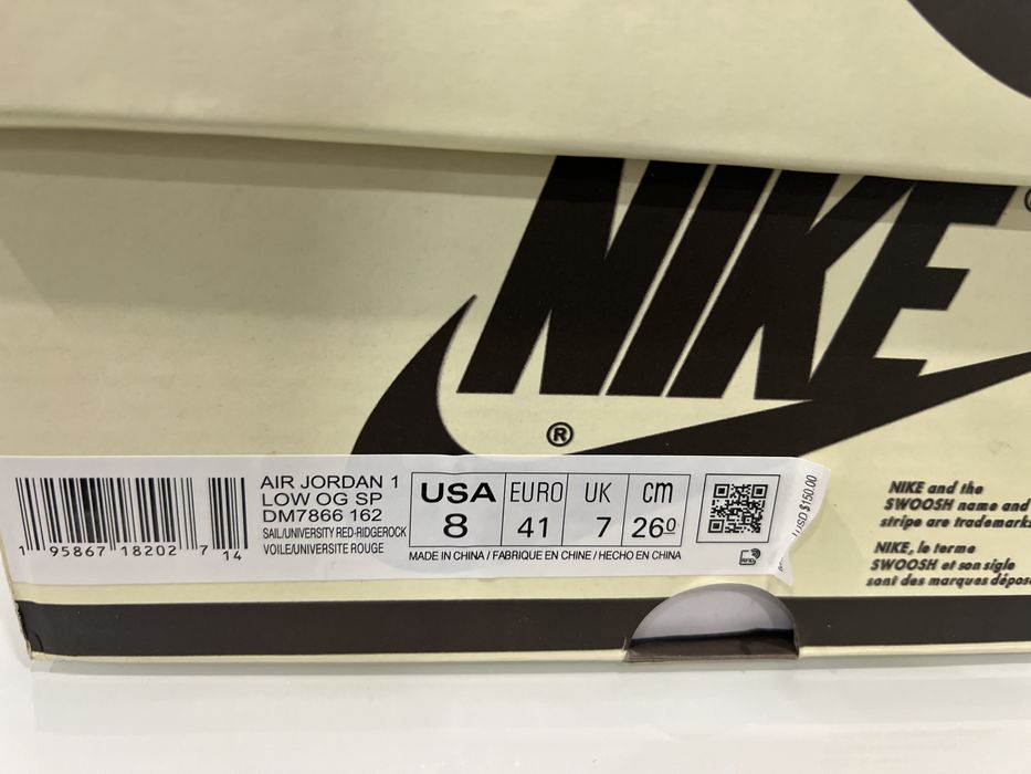 Jordan 1 travis scott reverse mocha(rep)