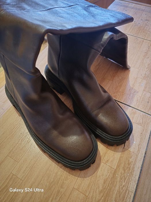 Продам сапоги осенью, кожа