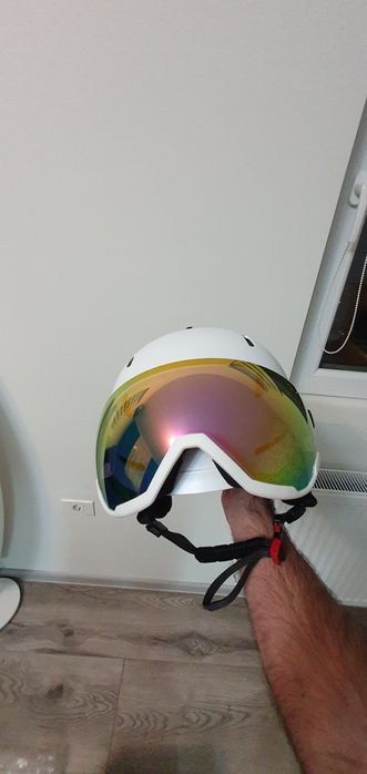 Cască de ski 4f cu ochelarii