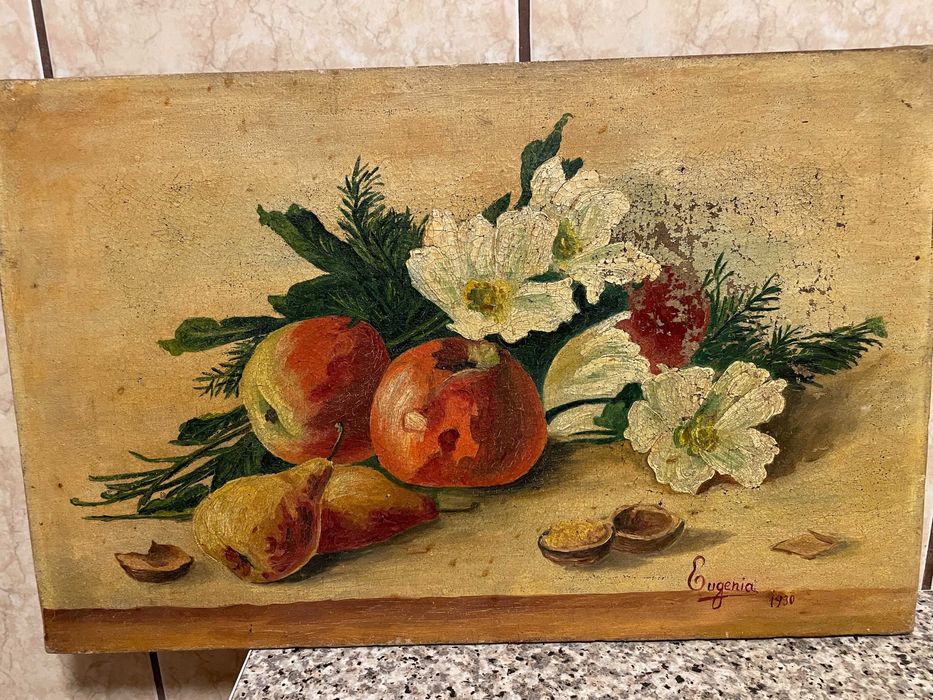 tablou pictura in ulei pictura pe panza in ulei pictura veche in ulei