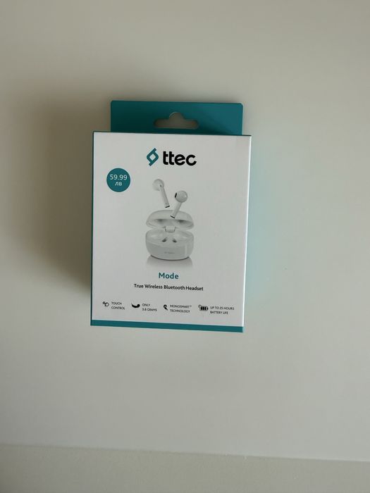 Чисто НОВИ Безжични Слушалки ttec Mode (Запечатани) – ТОП ЦЕНА!