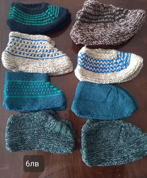 Нови  шити терлици и плетени чорапи