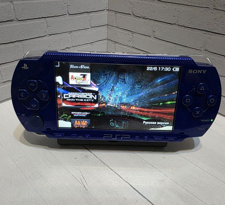 Легенда PSP Fat синяя прошитая