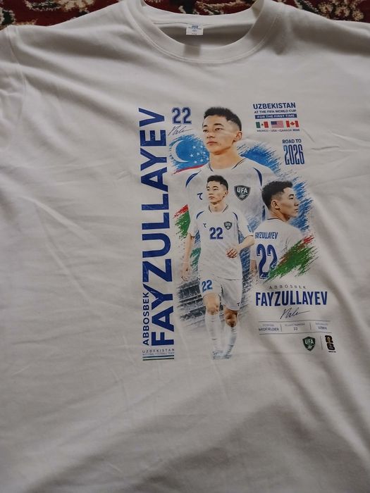 Abbosbek Fayzullayev futbolkasi / Uzbekistan Road to 2026 kiyimi