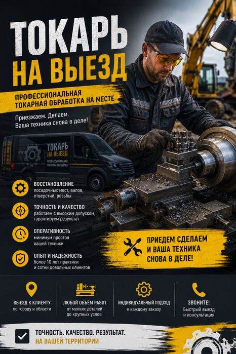 Токарь на  выезд