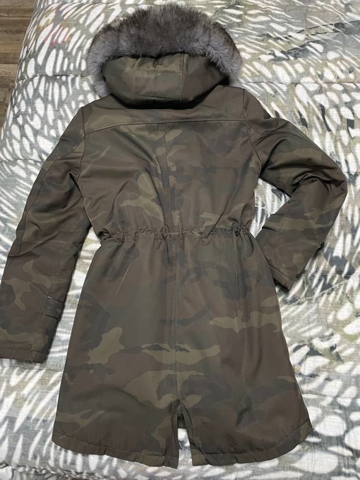 Geaca Polka cu blana naturală de vulpe