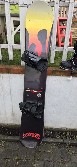 Set Snowboard Titus Logo Team Series 163 cm + Legături Rage+Boots Wedz