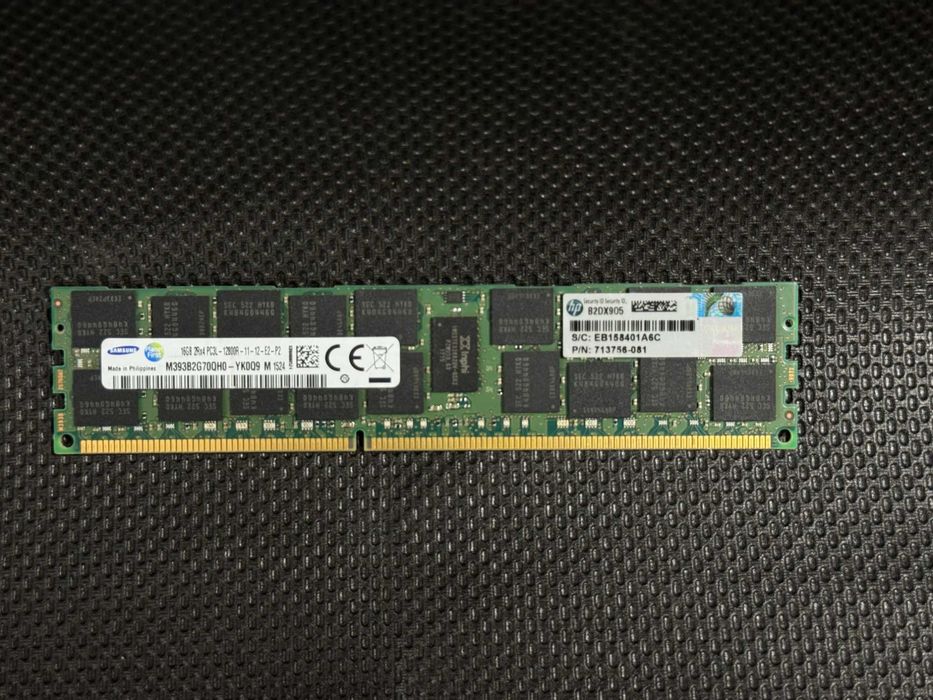 DDR3 16GB 1600Mhz ECC RDIMM Samsung Memorie RAM Server