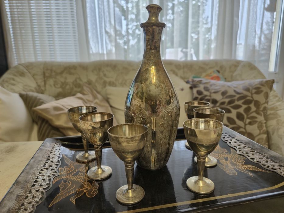 Ракиен сервиз (посребрен/алпака)