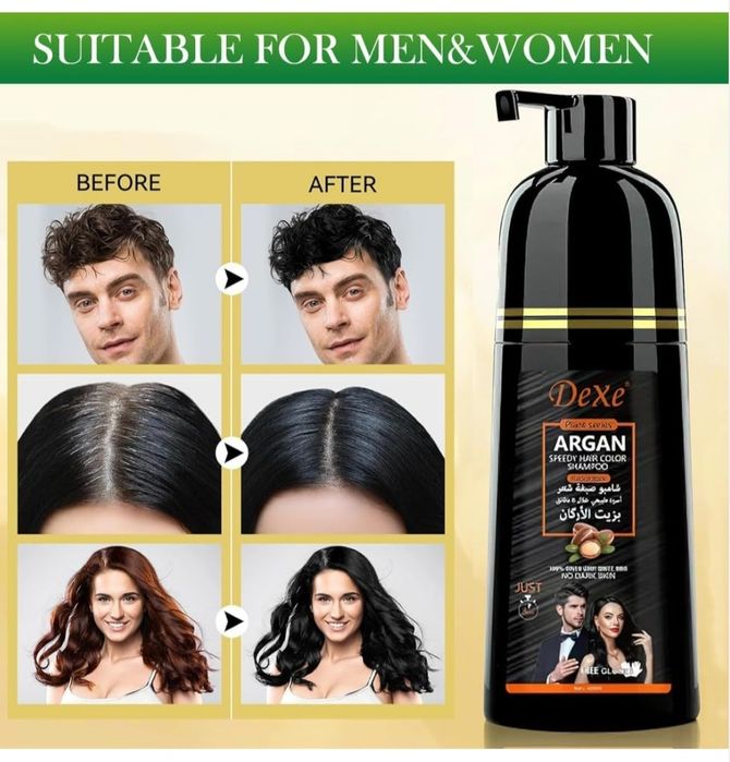 Dexe Argan шампунь крем краска для волос
