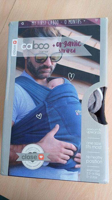 Хибриден слинг Caboo +organic cotton от 0 месеца