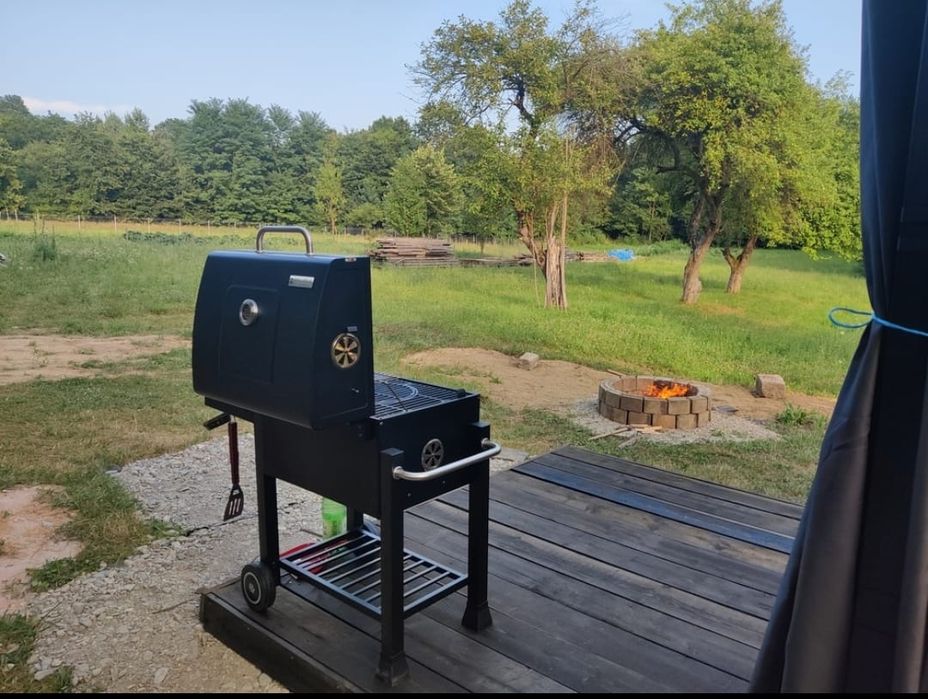 Vând gratar/grill cu fonta, nou, sigilat