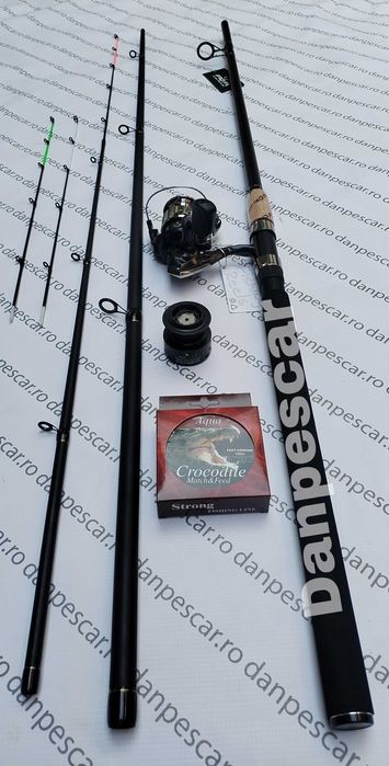 SET FEEDER Lanseta PROFL SPIRADO 3,60m+Mulineta FEEDER QFC4000 si fir