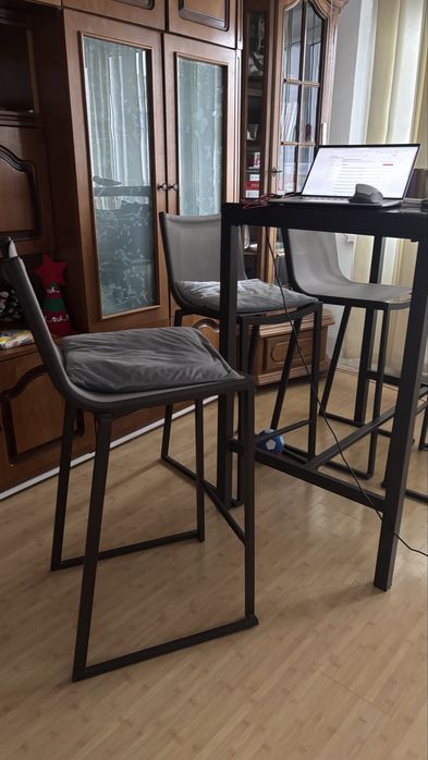Masa bar & 4 scaune pt gradină & terasă