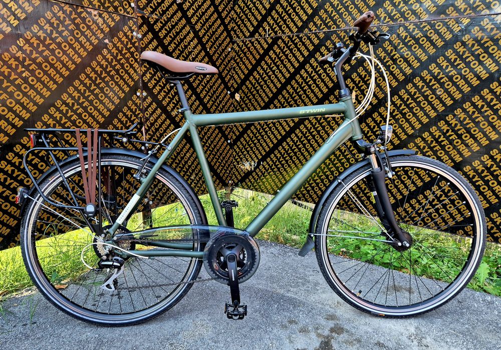 Градски-трекинг велосипед Btwin Hoprider 500