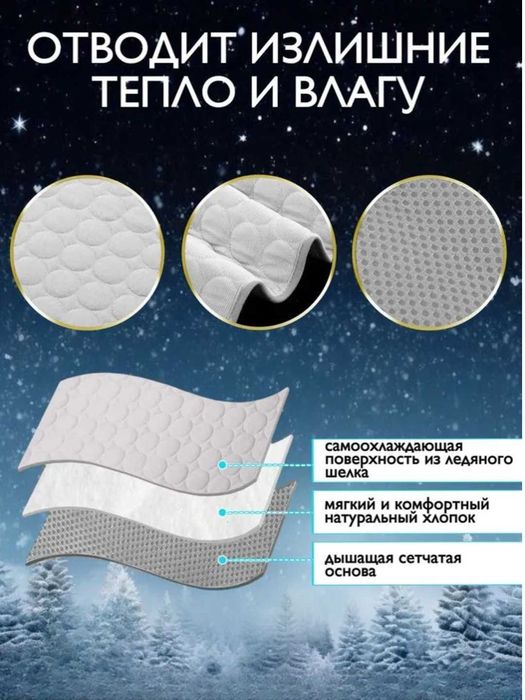 Коврик с эффектом охлаждения для домашних животных