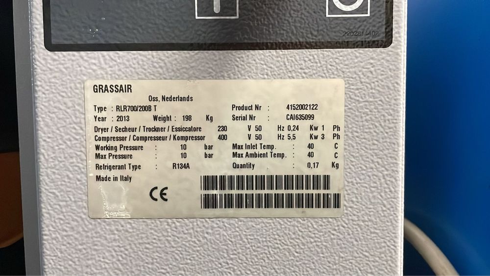 Compresor cu surub Grassair 5,5 kw